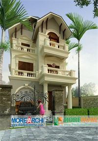 Thiết kế biệt thự tân cổ điển tại Mỹ Đình 