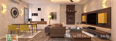 Thiết kế nội thất chung cư 170 Đê La Thành