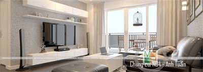 Kiến trúc nội thất hiện đại trong chung cư N04